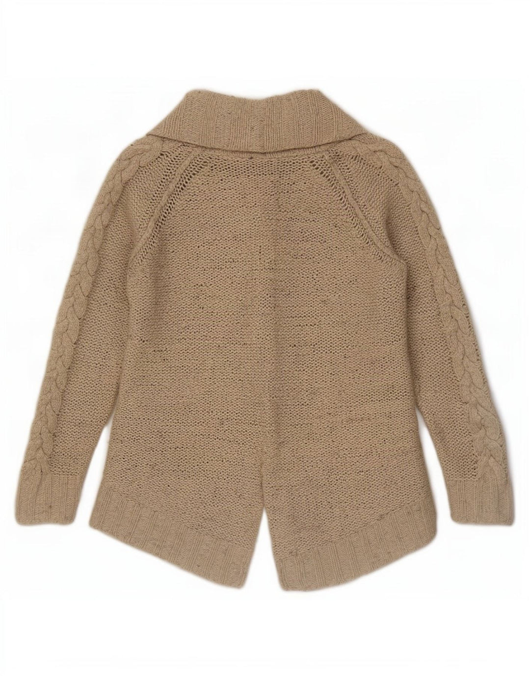 Женский открытый кардиган Zara UK 10, маленький размер, бежевый нейлон