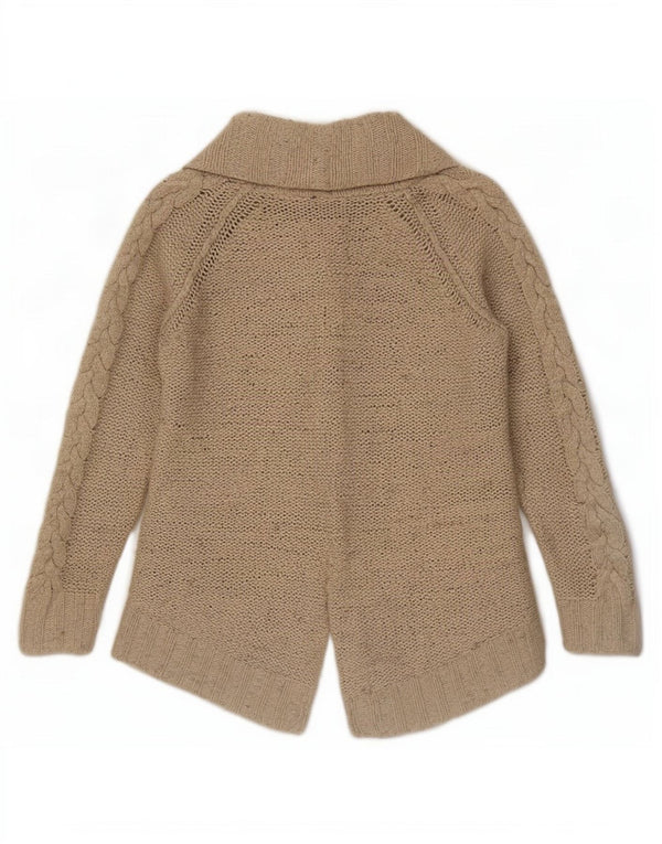 Женский открытый кардиган Zara UK 10, маленький размер, бежевый нейлон