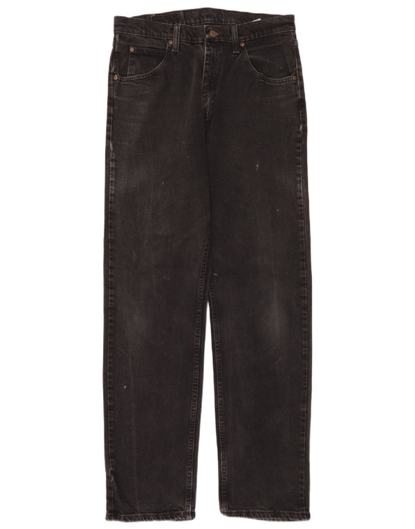 Мужские прямые джинсы Wrangler W32 L34, черный хлопок