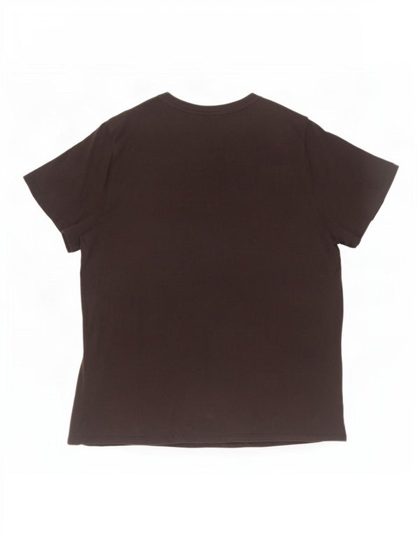 Женская футболка с рисунком Puma Top UK 18 XL, черный хлопок