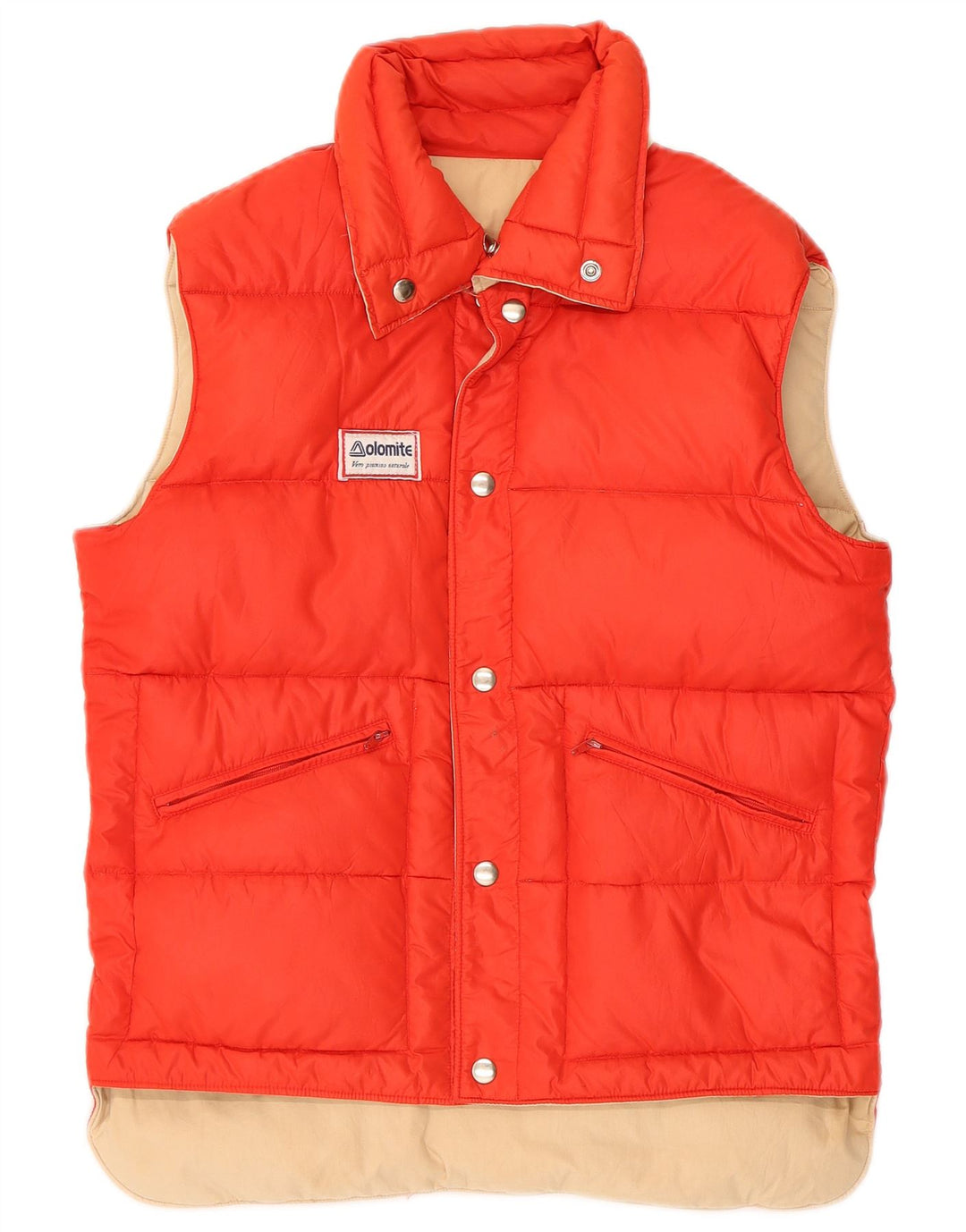 Мужской двусторонний утепленный жилет Dolomite UK 36, маленький бежевый