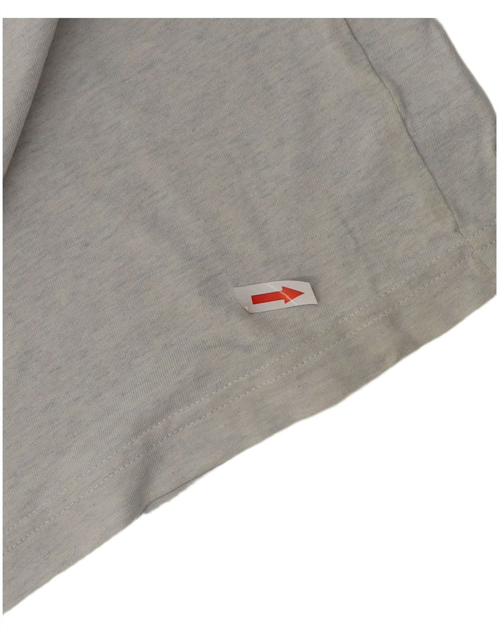 Crew Clothing Мужская футболка из хлопка среднего серого цвета