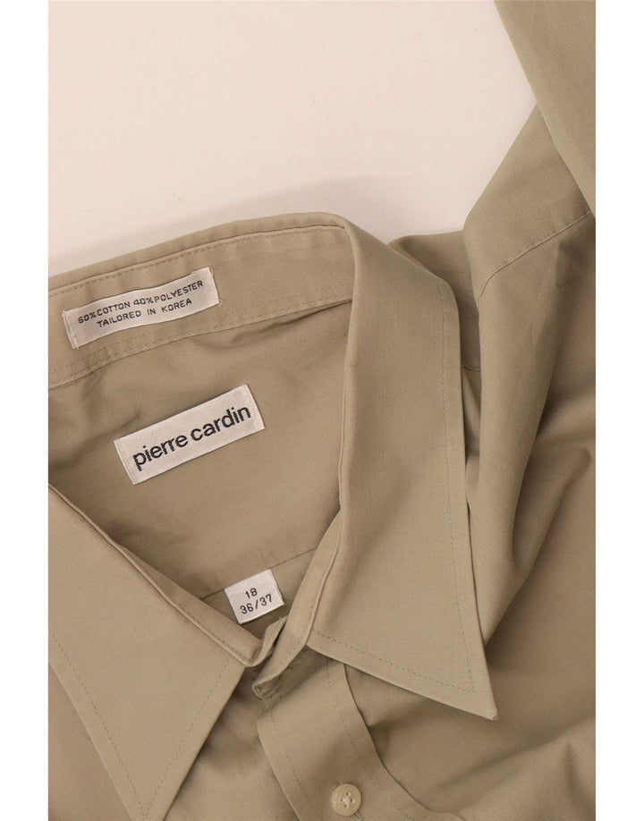Мужская рубашка Pierre Cardin, размер 18, 2XL, бежевый хлопок