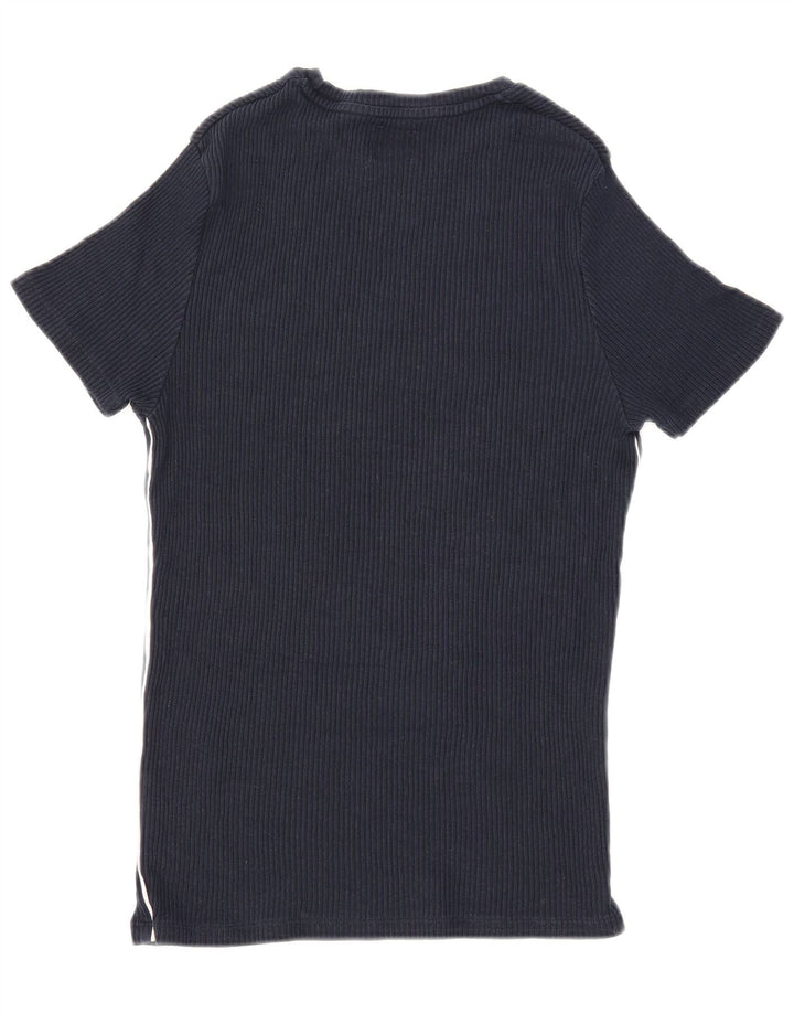Мужская футболка Zara Top Medium Темно-синяя