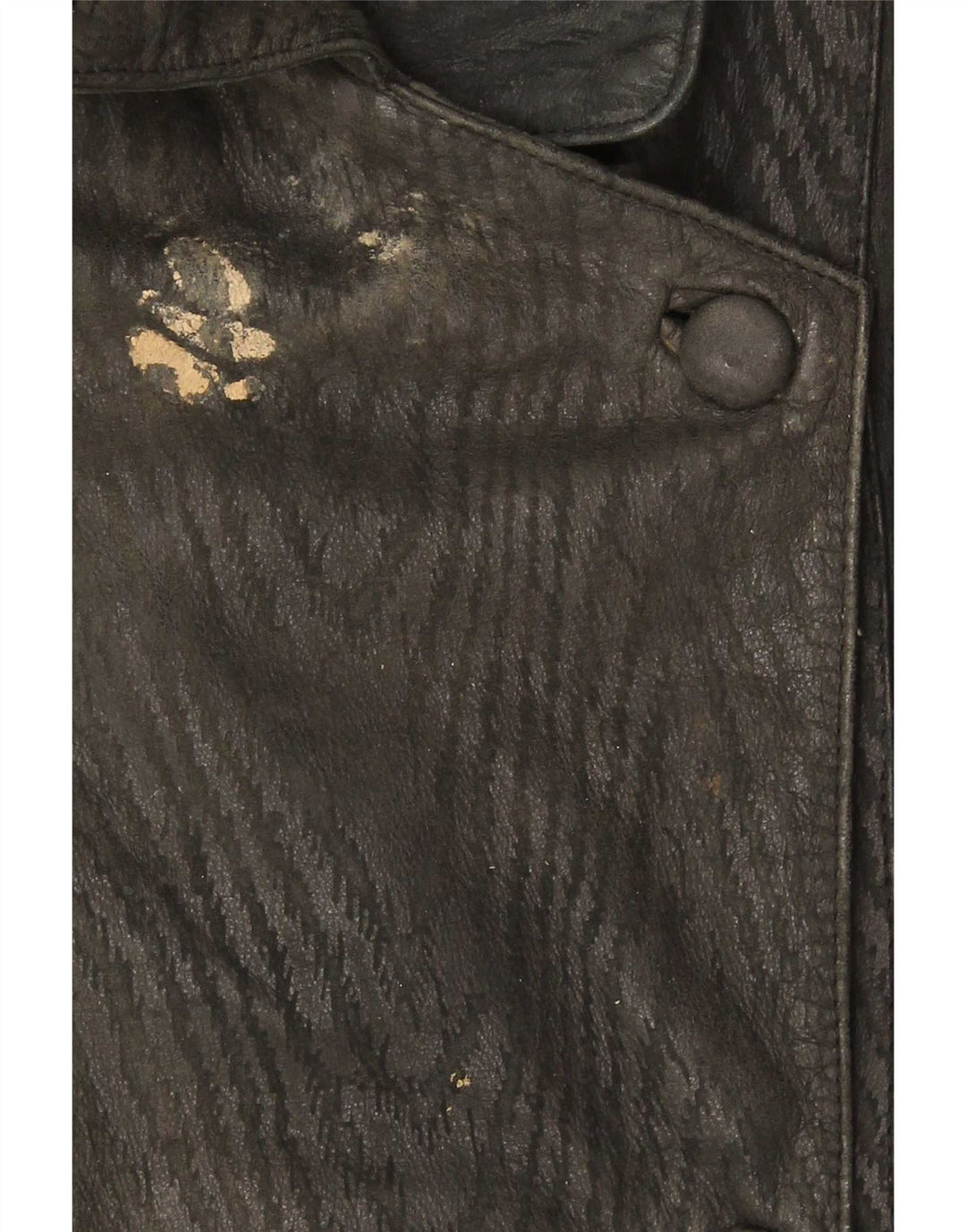 Винтажная женская кожаная куртка UK 18 XL, черная