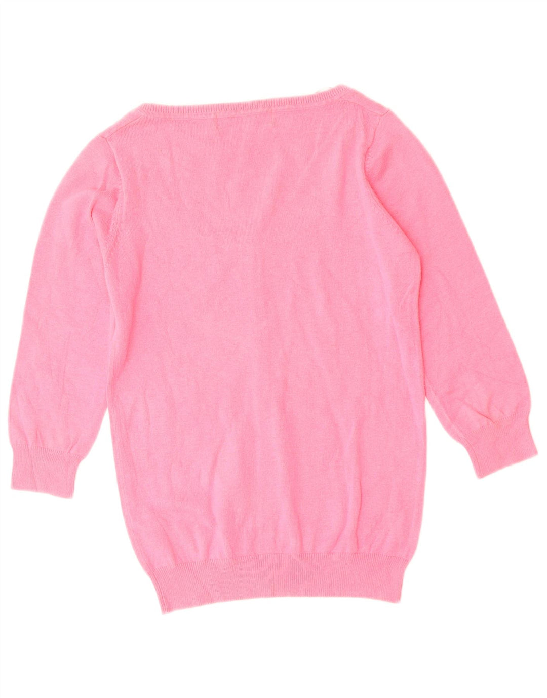 Женский кардиган с рукавом 3/4 ZARA, Великобритания, 8, маленький розовый, хлопок