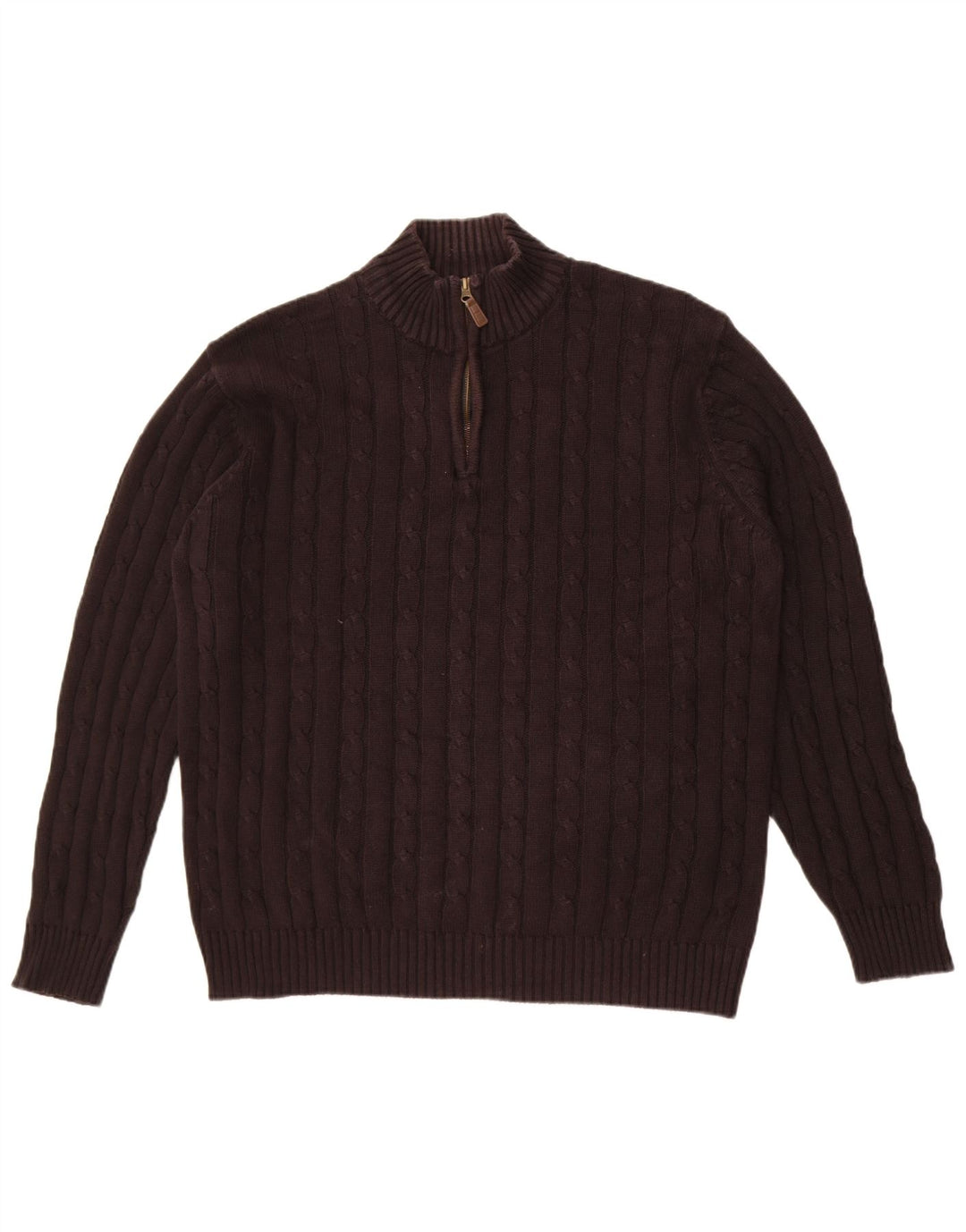 Мужской свитер с воротником на молнии Marks & Spencer Blue Harbour, большой черный