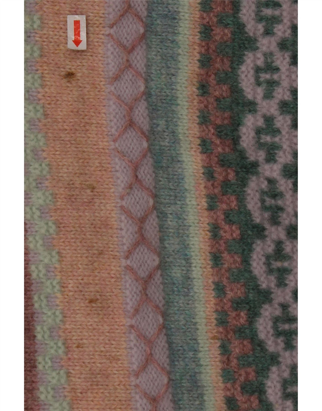 Женский джемпер с круглым вырезом BENETTON UK 16, большой, в разноцветную полоску