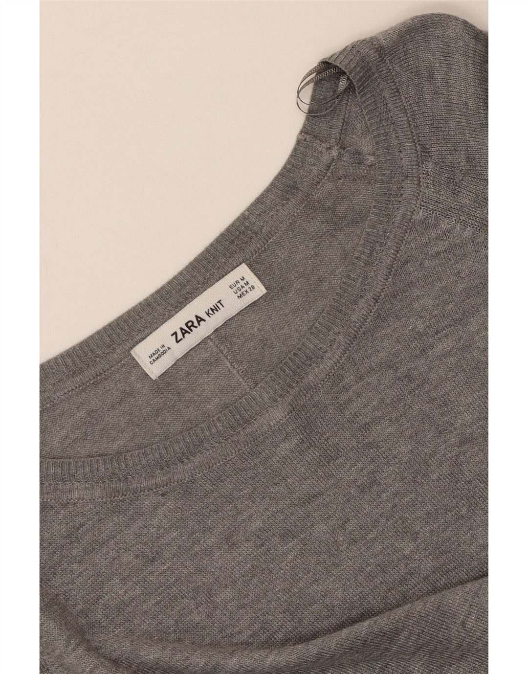 Женская блузка Zara Top UK 14, средний серый