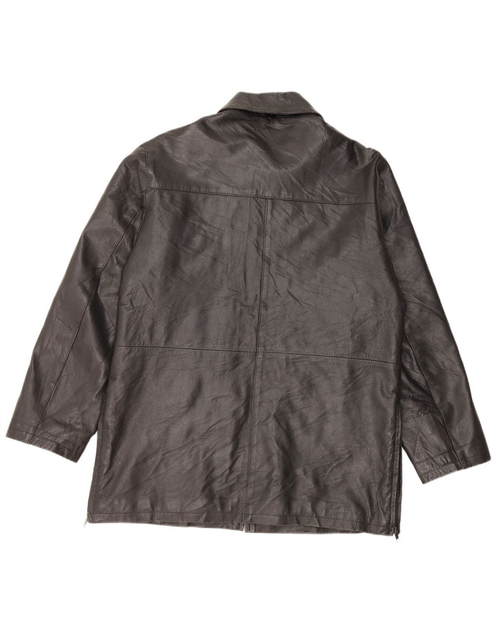 CONBIPEL Мужская кожаная куртка IT 44 XS Черная кожа