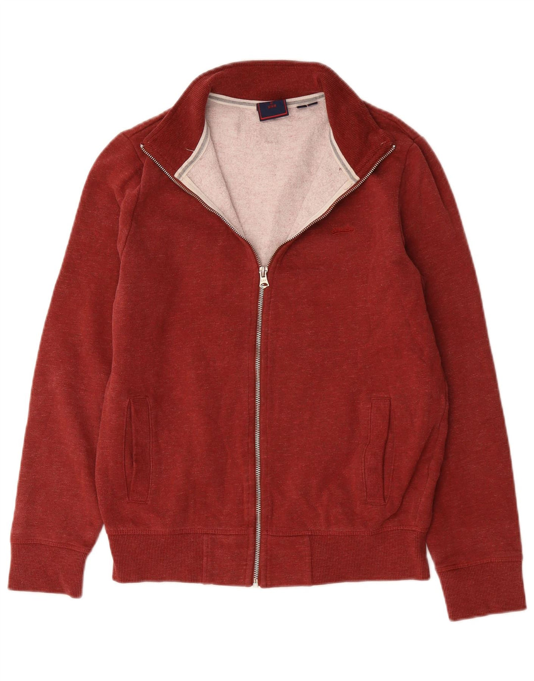 Мужской спортивный костюм Superdry, верхняя куртка, средний красный хлопок, красный