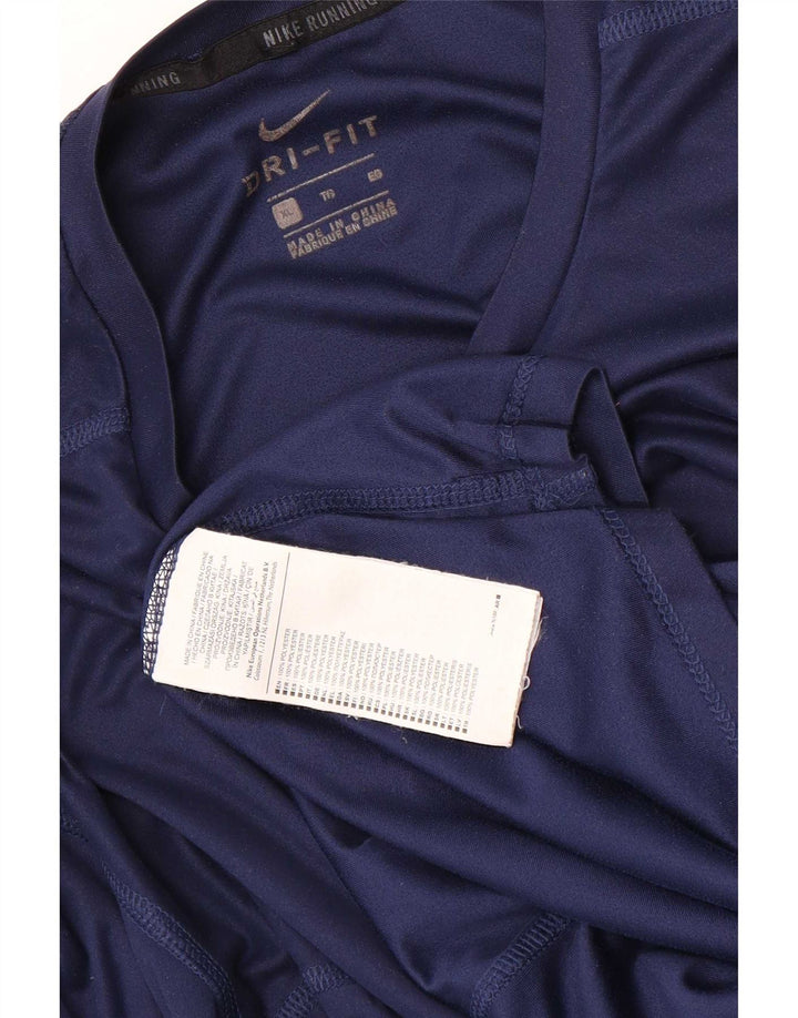 Мужской топ Nike Dri Fit с длинным рукавом XL, темно-синий, полиэстер