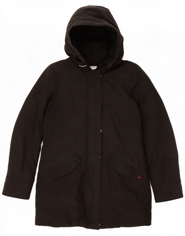 Женская пуховая куртка оверсайз с капюшоном Woolrich UK 6 XS, черная