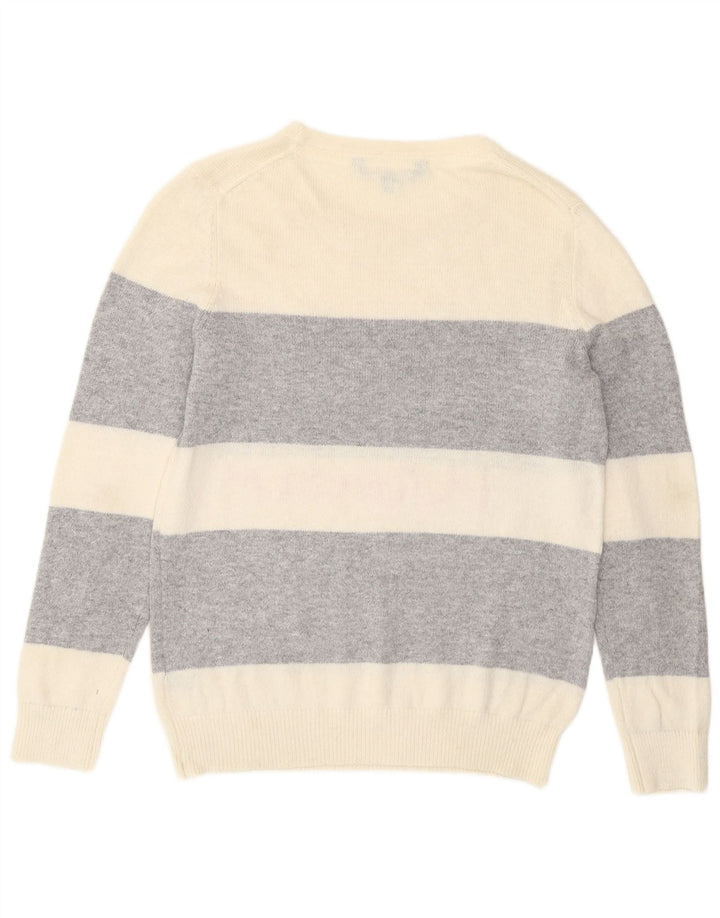 Женский джемпер с круглым вырезом Crew Clothing, Великобритания 12, средний, белый цвет