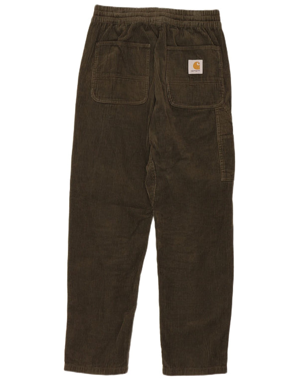 Женские прямые вельветовые брюки карго Carhartt XS W25 L27 цвета хаки, хлопок