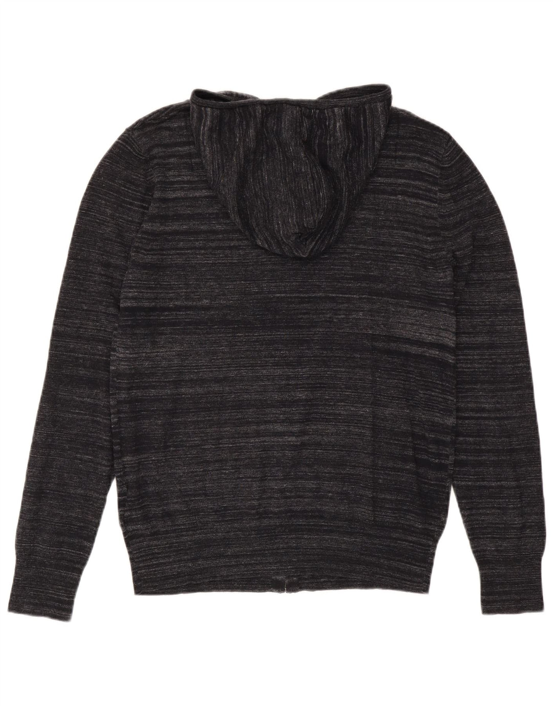 Мужской кардиган All Saints с капюшоном, средний черный хлопковый свитер в тонкую полоску