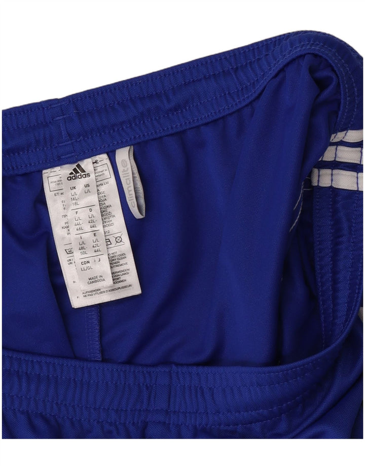 Женские спортивные шорты Adidas Climalite UK 16/18, большие синие, полиэстер Comics Comics