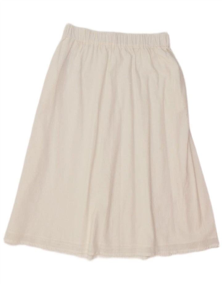 Женская юбка-трапеция Benetton Medium W30, белый хлопок