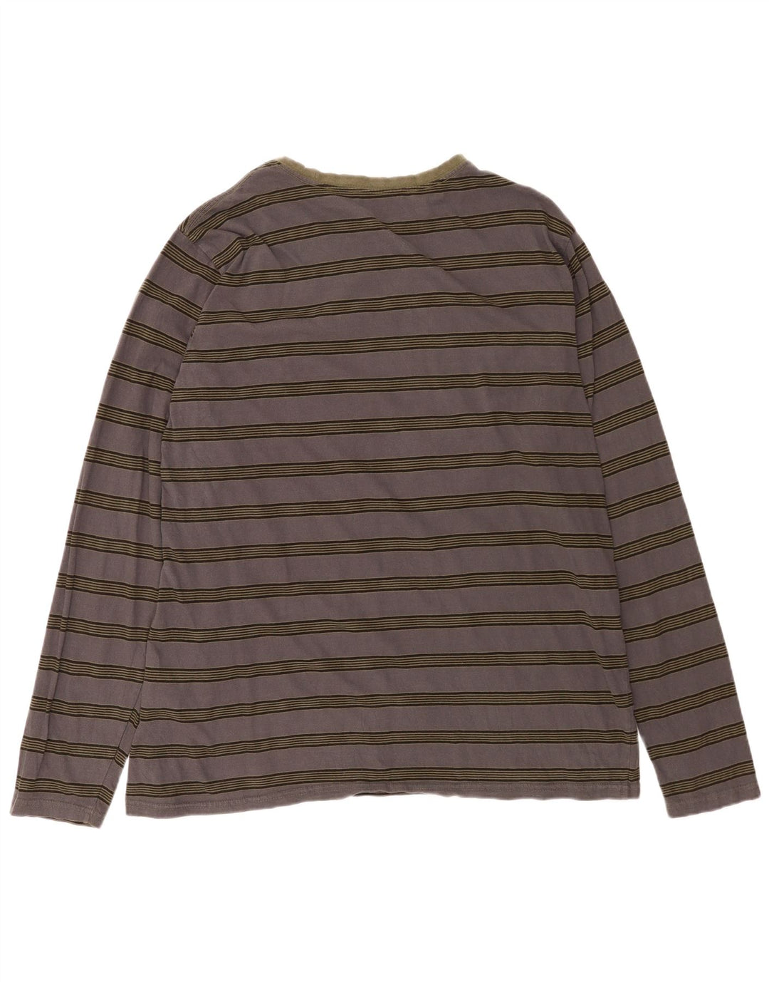 Мужской топ Volcom с длинным рукавом 2XL, хлопок в серую полоску