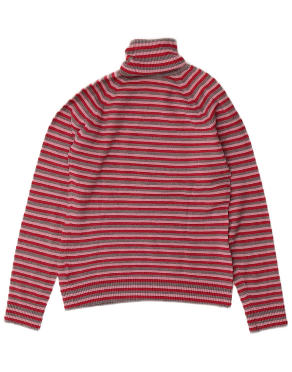 LACOSTE Женский джемпер с высоким воротником, размер 36, маленький, разноцветный