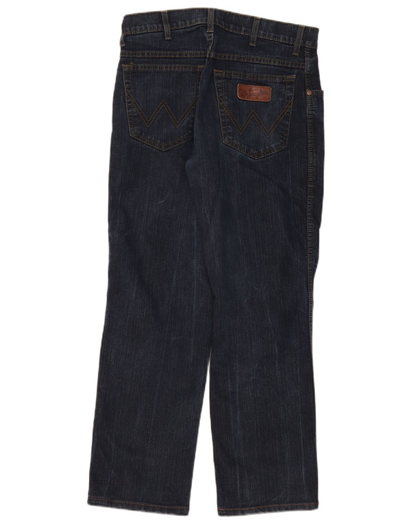 Мужские прямые джинсы Wrangler Texas Stretch W31 L30, темно-синий хлопок