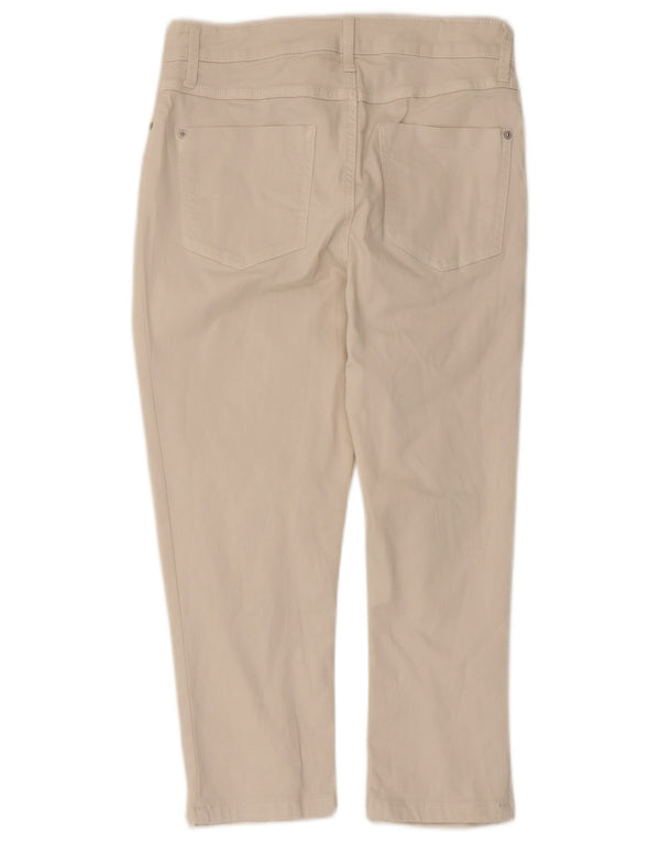 Женские капри Marks & Spencer UK 10, маленькие W28 L22 Off White