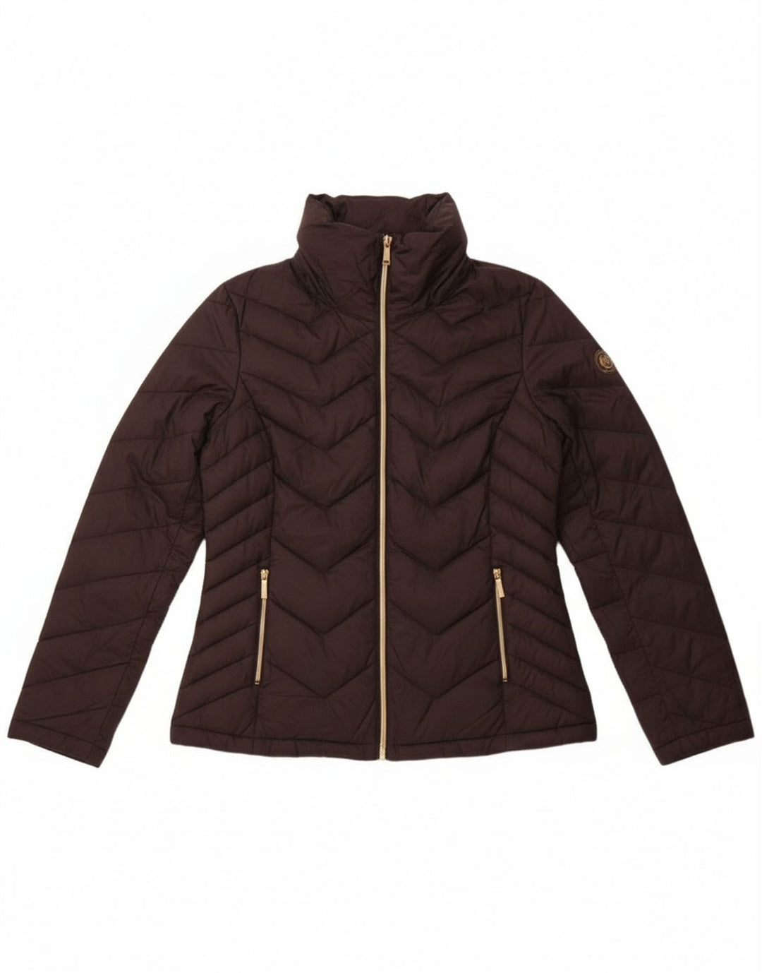 Женская стеганая куртка Michael Kors UK 14, средний черный нейлон