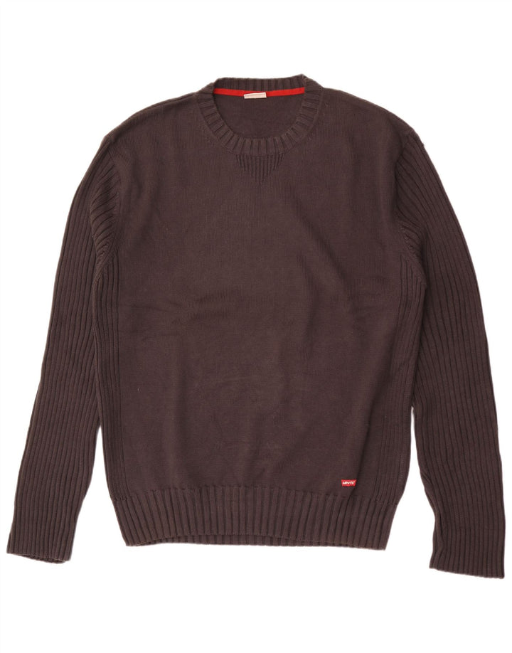 Мужской джемпер с круглым вырезом Levi's 2XL, черный хлопок