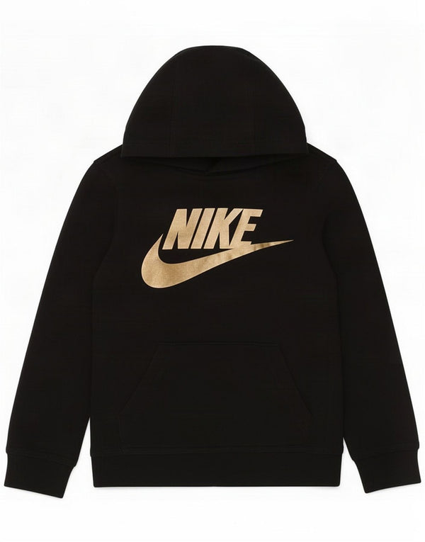 Свитер с капюшоном Nike для мальчиков, 4–5 лет, черный хлопок