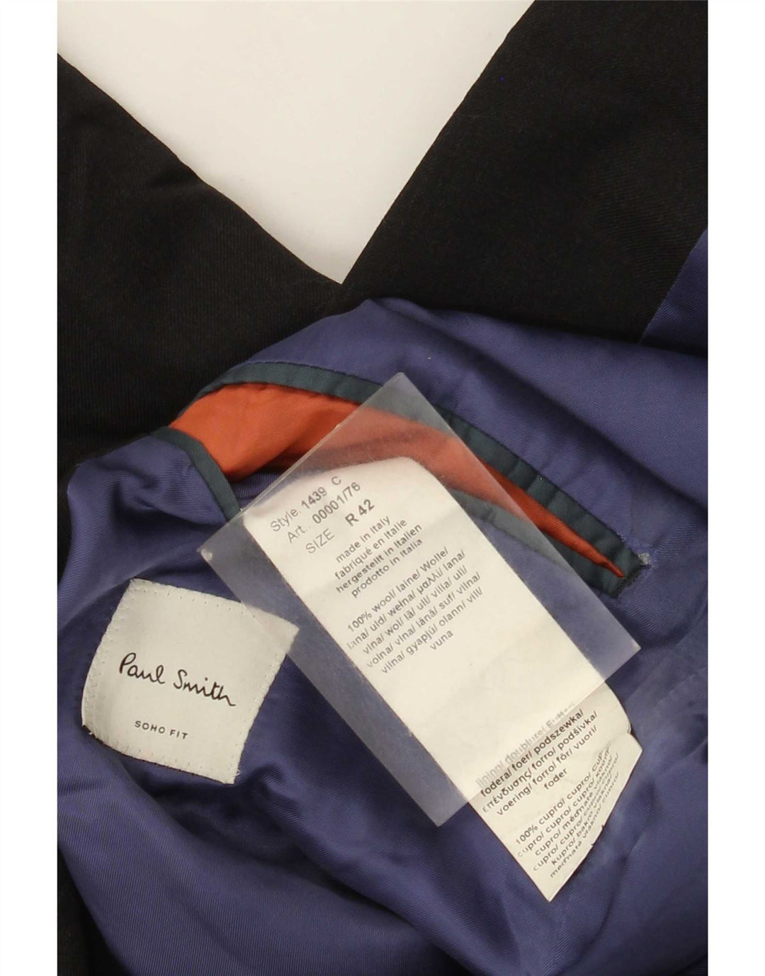Мужской пиджак Paul Smith Soho с 2 пуговицами, Великобритания, 42 XL, серая шерсть