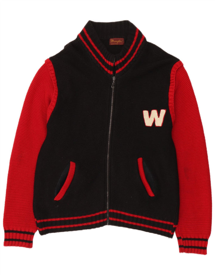 Мужской кардиган с рисунком Wrangler, средний черный с цветными блоками