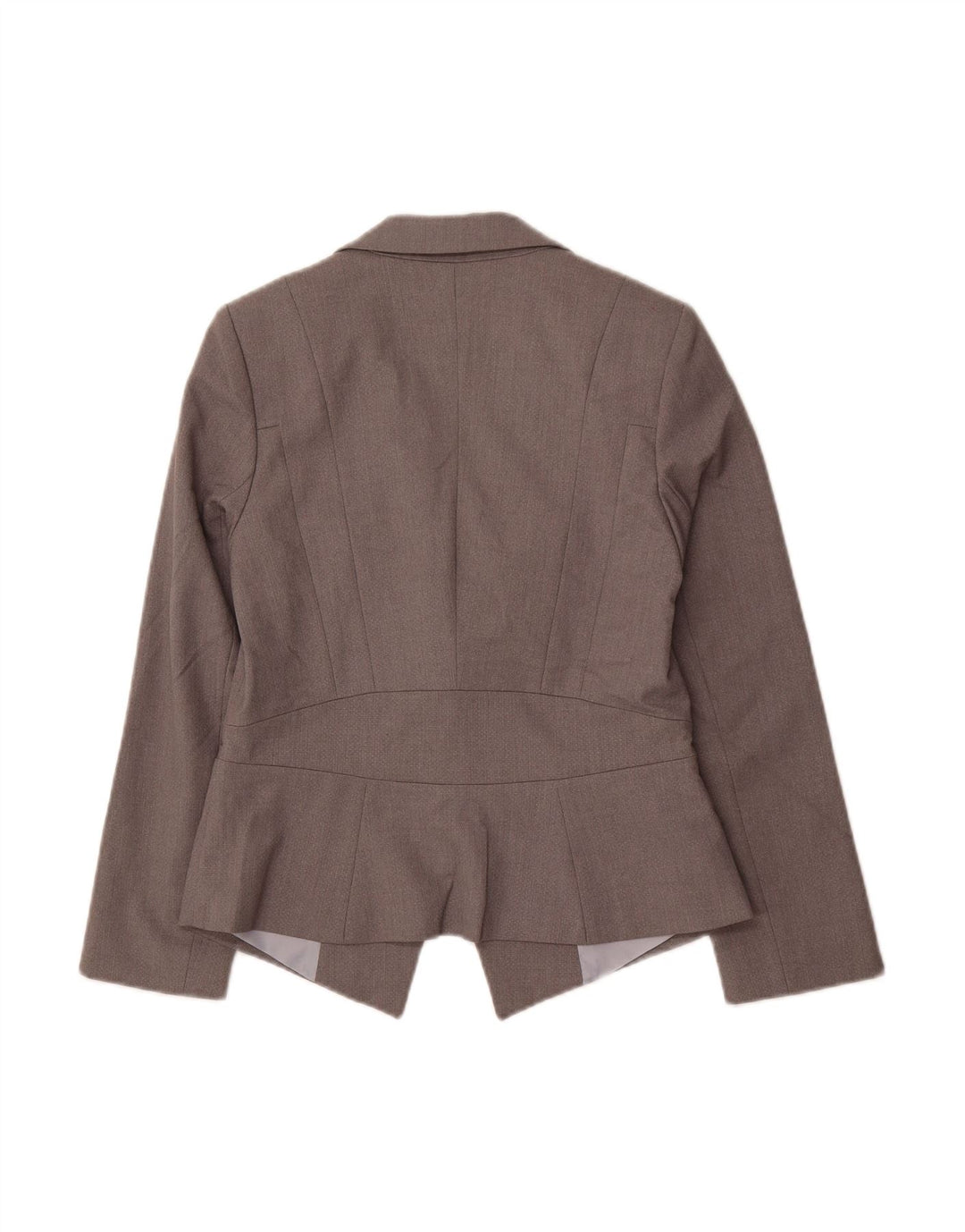 OASIS Womens 1 Button Blazer Jacket UK 10 Small Grey Polyester