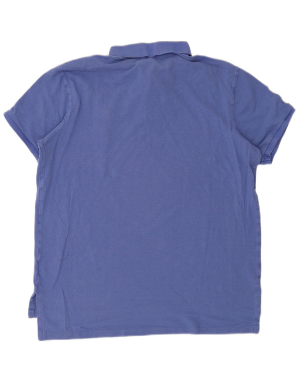 Мужская рубашка с рисунком Polo Ralph Lauren на заказ, размер XL, синяя, хлопок