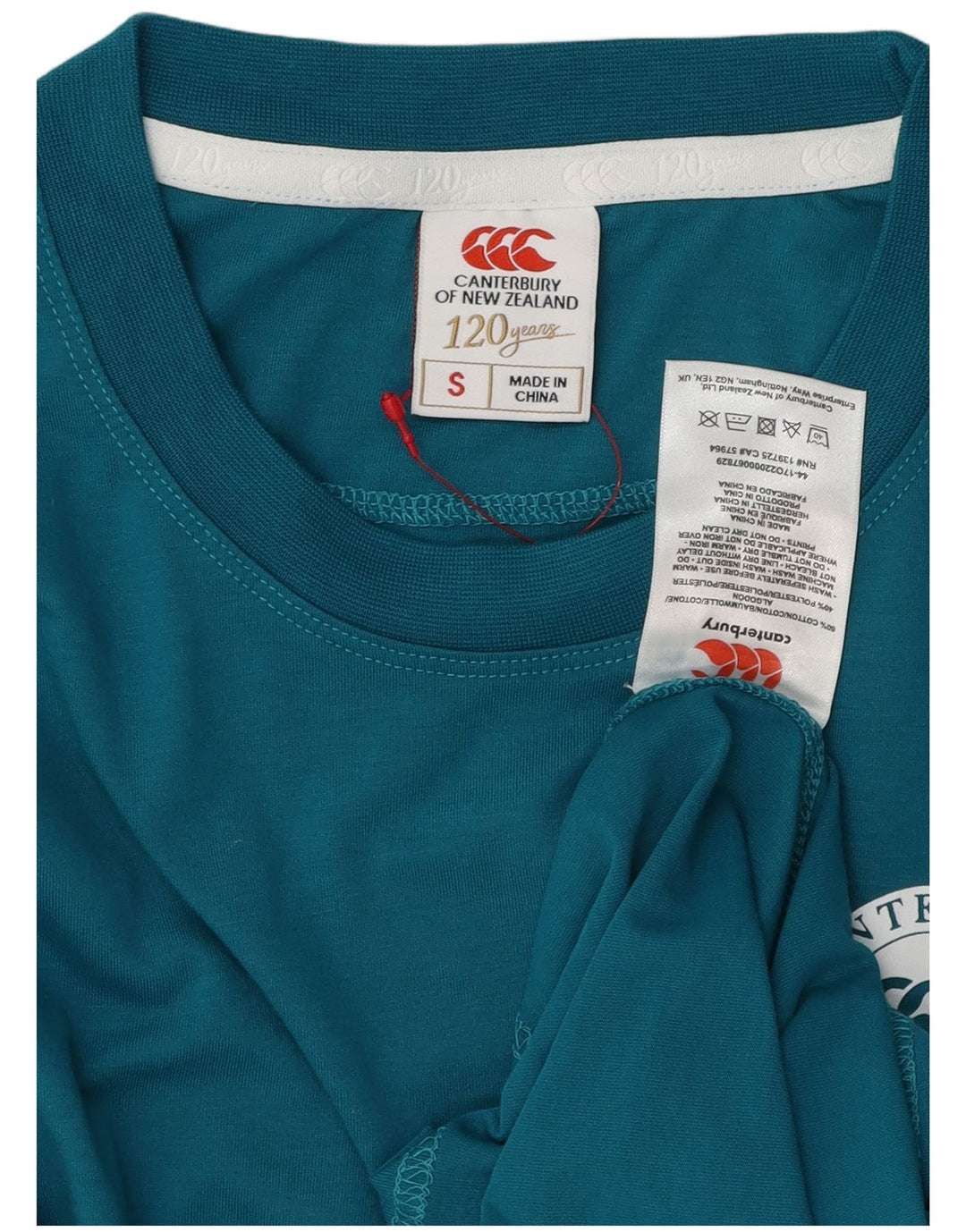CANTERBURY Мужская футболка Top Small Blue Cotton