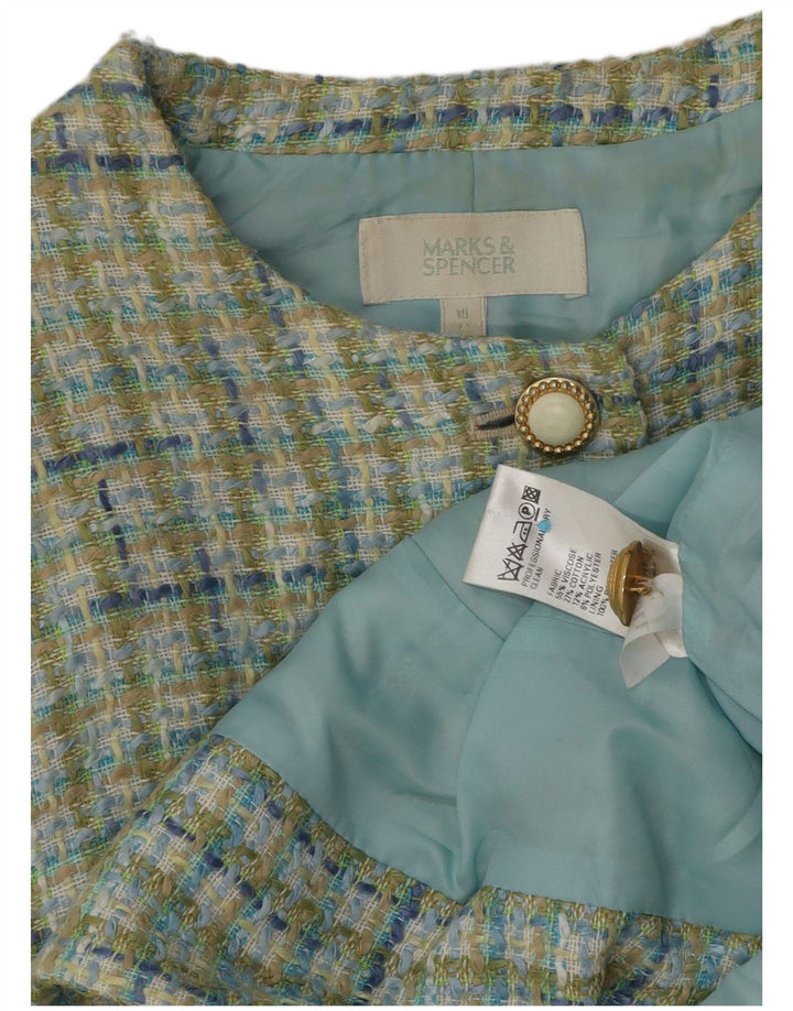 Женский пиджак Marks & Spencer на 4 пуговицах, Великобритания, 18 XL, зеленый вискоза в клетку