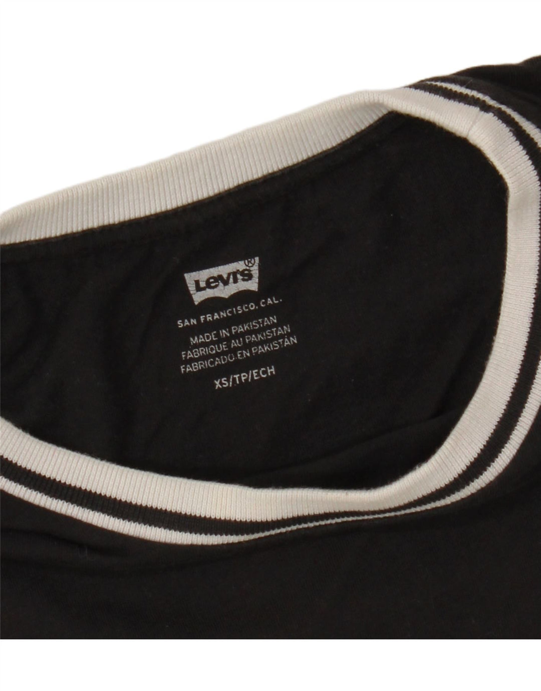 Женская футболка LEVI'S Top UK 6 XS Черная