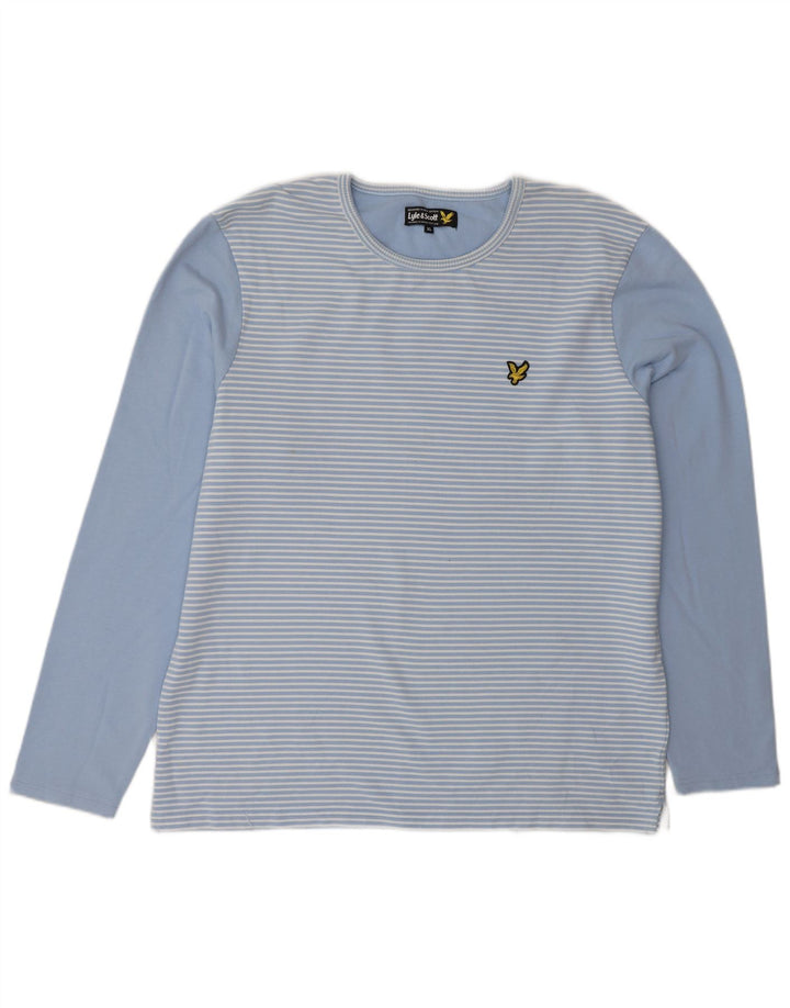 Мужской топ Lyle & Scott с длинным рукавом XL, синий в тонкую полоску