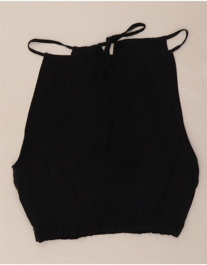 Женский укороченный топ с бретельками Zara UK 4 XS, черный