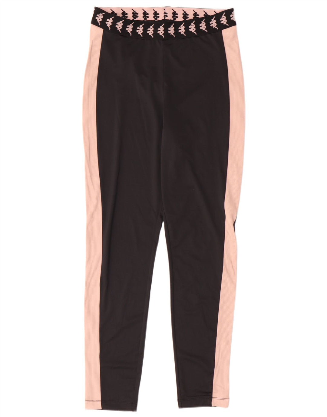 Женские леггинсы с рисунком Kappa Tezenis UK 8, маленькие черные с цветными блоками