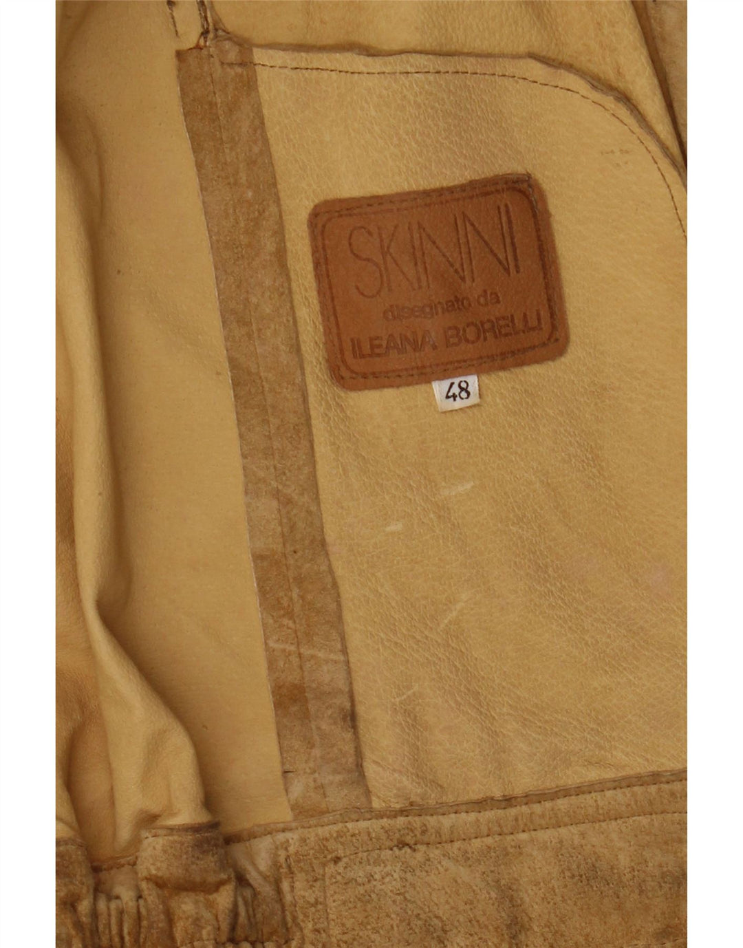 Куртка женская замшевая Skinni IT 48 XL Бежевая