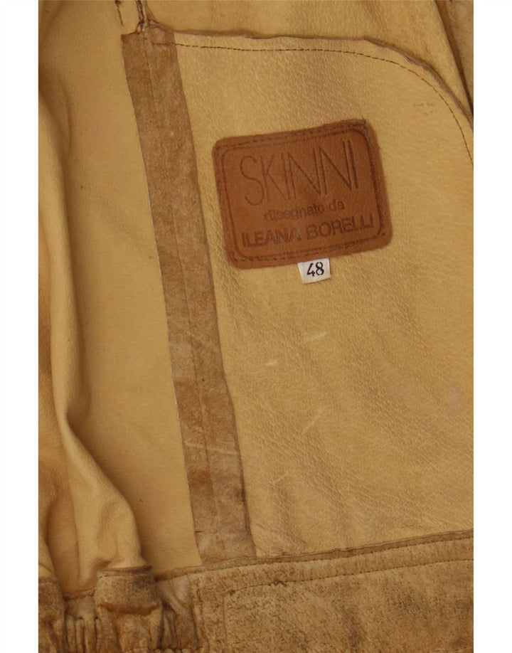 Куртка женская замшевая Skinni IT 48 XL Бежевая