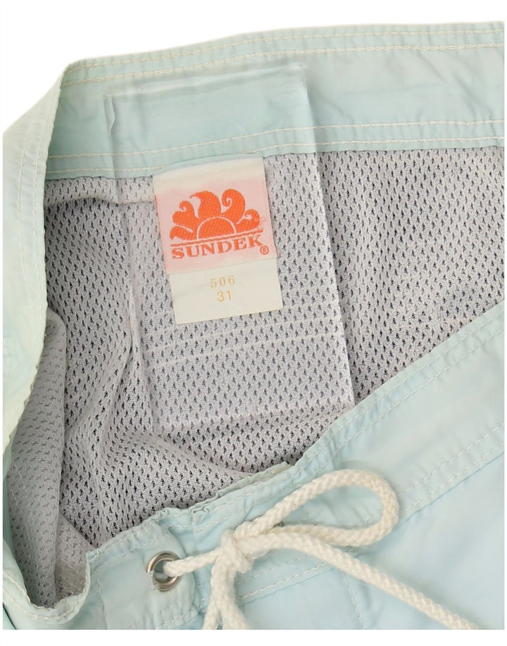 SUNDEK Мужские шорты для плавания, нейлон среднего синего цвета с цветными блоками