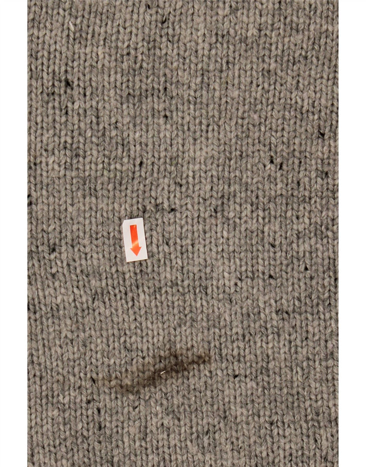 Мужской свитер NAUTICA с воротником на пуговицах, XL, серый в крапинку, акрил