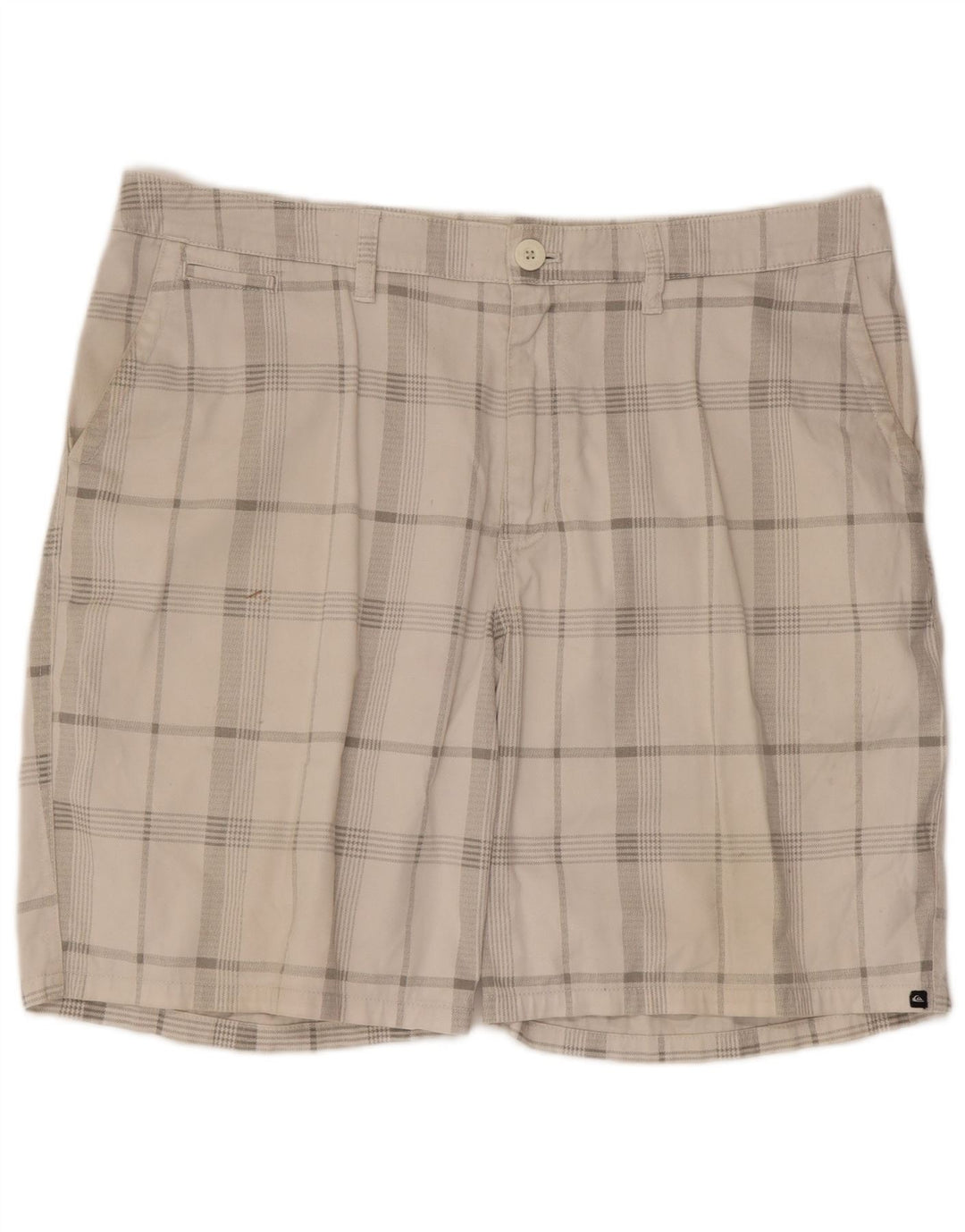 Мужские шорты чинос QUIKSILVER W38 XL, хлопок в белую клетку