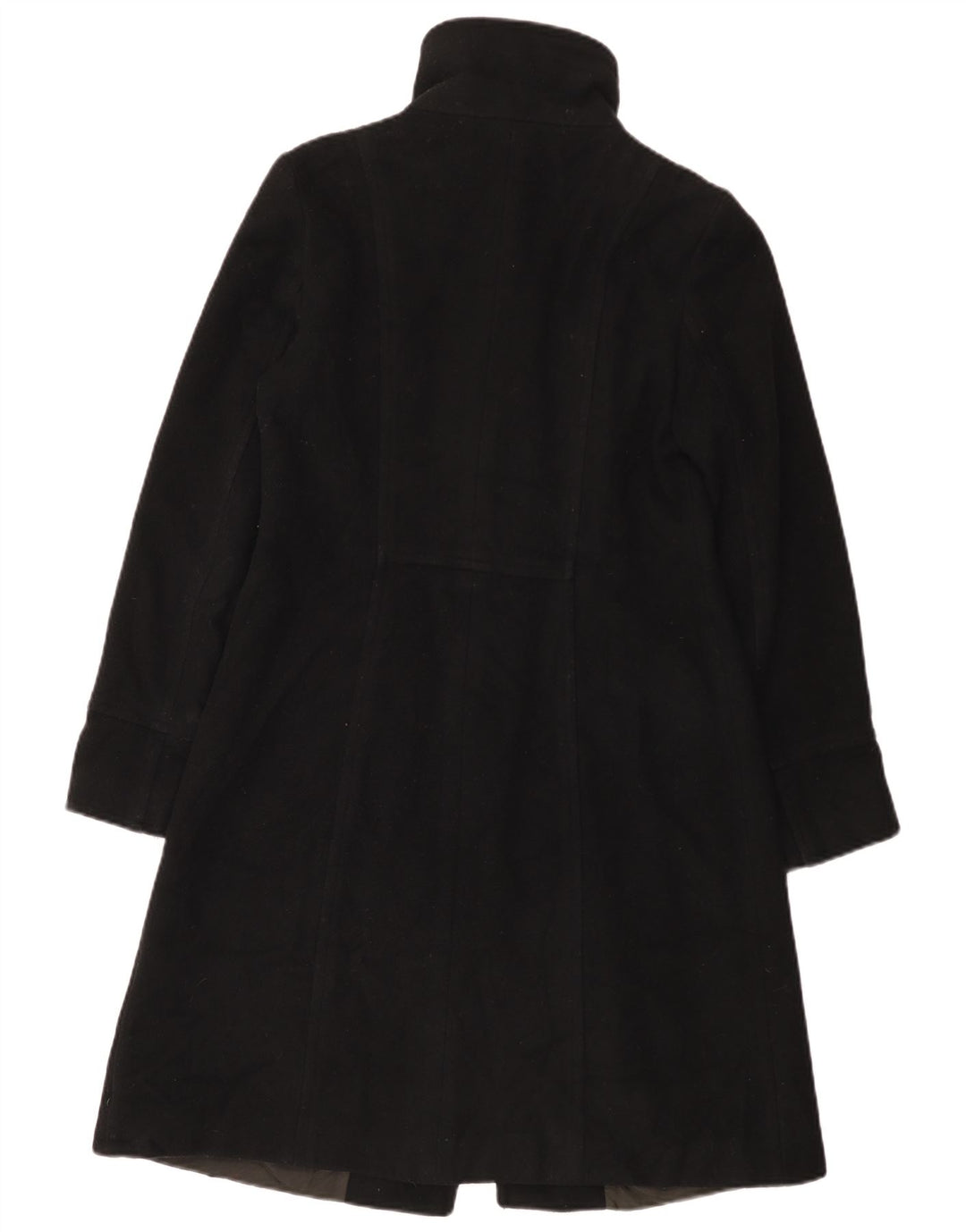 Женское пальто Zara UK 12, среднее, черное, шерстяное