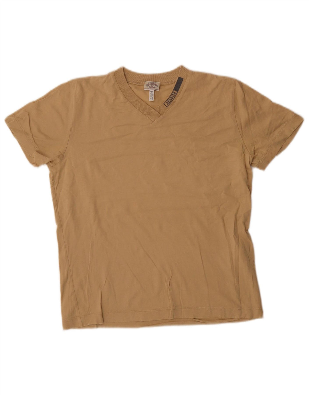 Женская футболка Armani Jeans Top IT 44 Medium Beige Cotton
