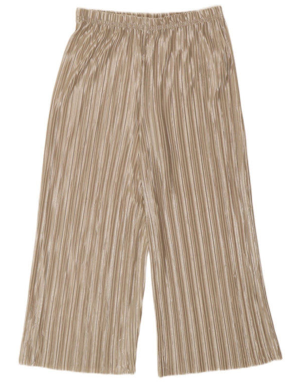 Женские укороченные брюки Topshop UK 10, маленькие W26 L23, бежевые в полоску