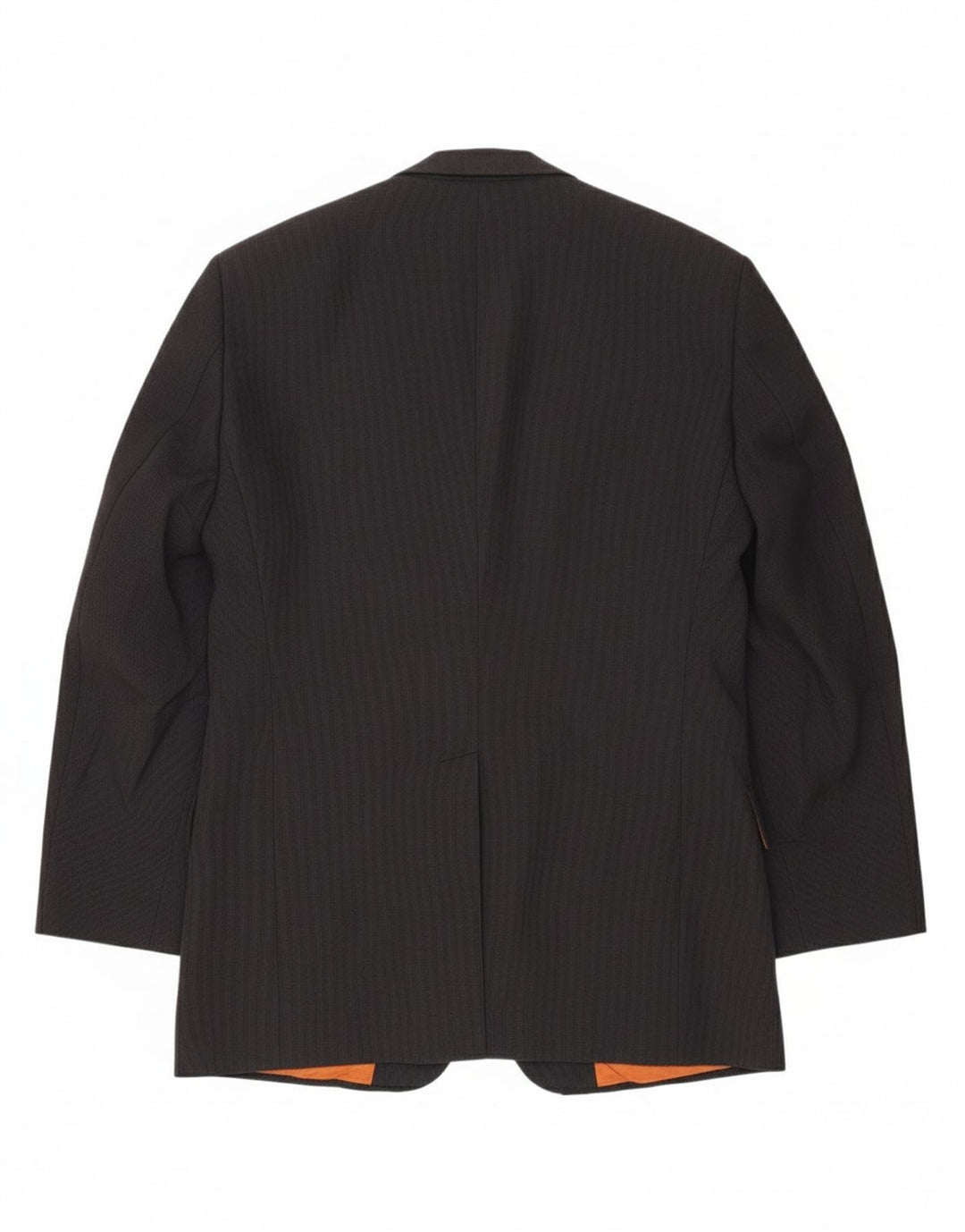 HUGO BOSS Mens 3 Button Blazer Jacket IT 48 Medium Navy Blue Pinstripe