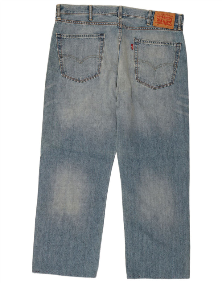Женские укороченные прямые джинсы LEVI'S 751 W38 L26 синие, хлопок