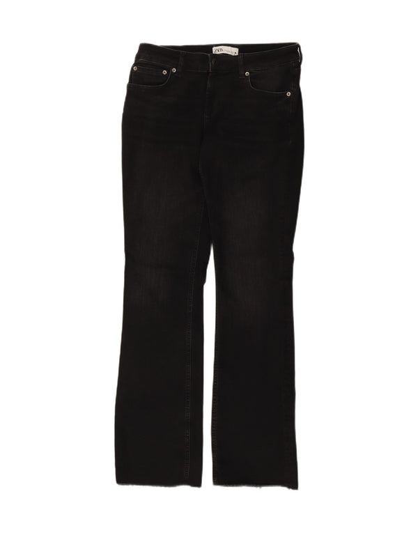 Zara Womens Bootcut Jeans EU 40 Medium W30 L31 Black Cotton